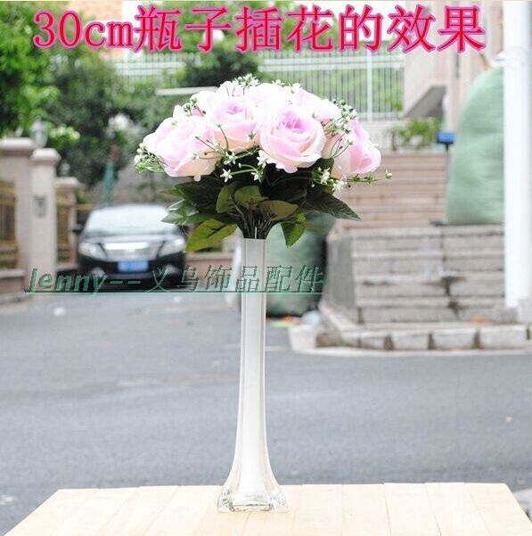 HoT Selling European Style Glass Flower Vase Insert Feather Vase