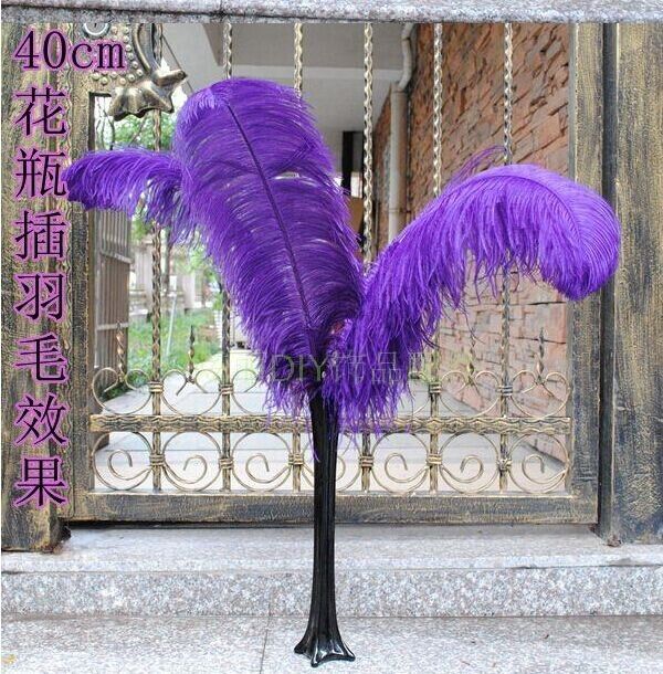 HoT Selling European Style Glass Flower Vase Insert Feather Vase