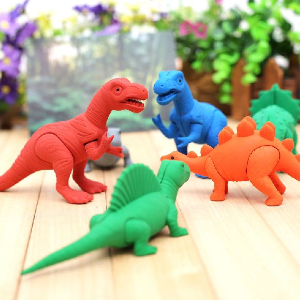 

Creative Big Dinosaur Erasers Korean Student Pencil Correction Erasers School Supplies Novel Kids Birthday Gift SH591