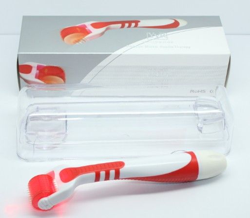 

540 needles RED/blue/yellow/green Light LED derma roller Skin roller Titanium Microneedle derma roller