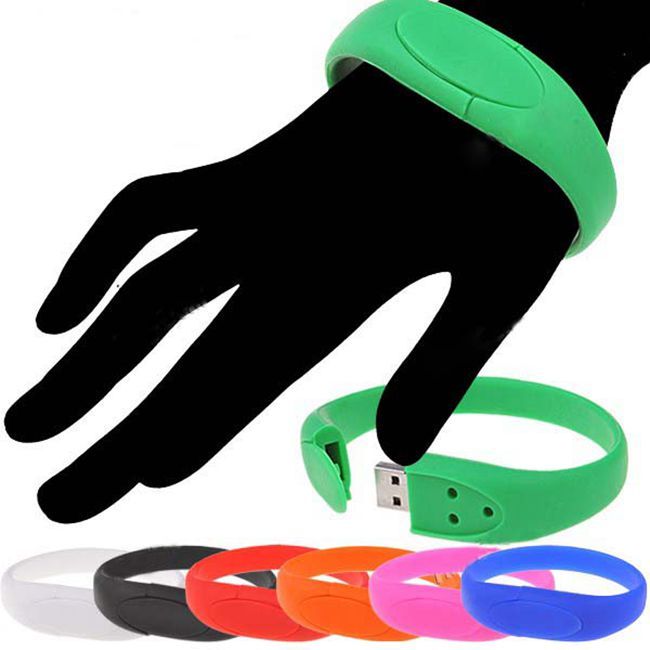 Silicone Bracelet Flash Drive Sports Bracelet USB Memory Stick