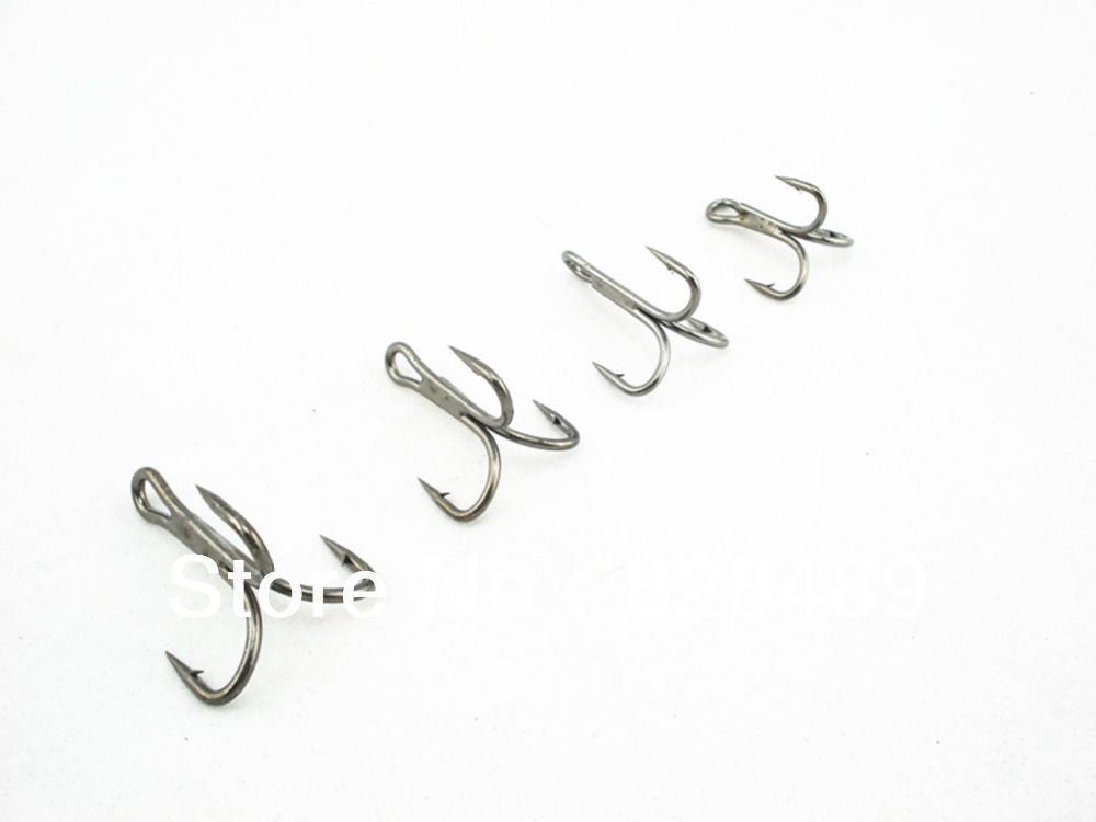 2019 Wholesale! !Fishing Hook Supply Black 5X Strong Fishing Treble