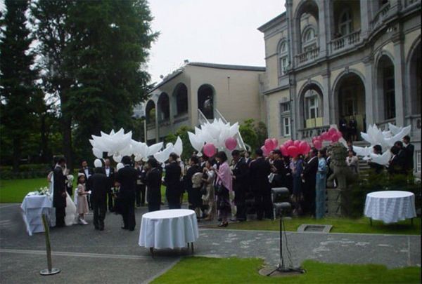 Décoration de mariage ballon colombe blanche ballons de mariage blancs ballons à hélium biodégradables écologiques faveurs de fête 10 pièces