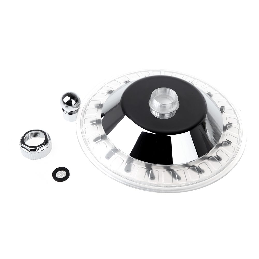 Wall Mount Rainfall Overhead Showerhead Shower Head With Build In LED Light 4 Mixed Color H4742