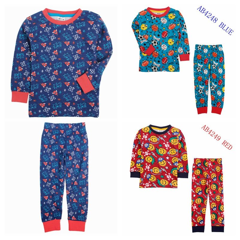 2014 Kids Winter Sets Boys Animal Pajamas Children 100 Cotton Pajamas And Sleepwear Nova Brand