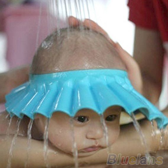 2014 NOUVEAU Shampooing de protection de douche réglable pour la santé de bébé Bonnets imperméables de bain pour enfants Laver les cheveux Bouclier Chapeau avec livraison directe