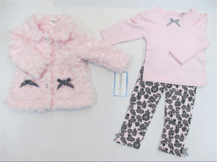 2015 inverno bebê meninas ternos crianças crianças conjuntos casaco + camiseta + calças roupas set meninas roupas # 3503