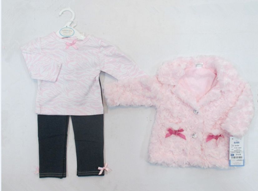 2015 зимние детские девушки костюмы дети дети комплекты пальто + футболка + брюки наряды 3 шт набор девушек одежда # 3503