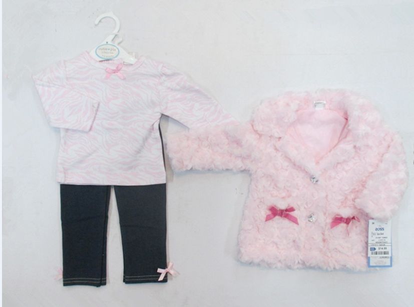 2015 hiver bébé filles costumes enfants enfants ensembles manteau + t-shirt + pantalon tenues ensemble filles vêtements #3503