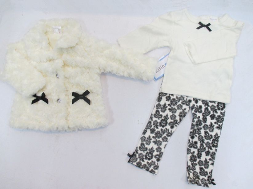 2015 Winter Baby Girls Suits Kids Children Sets Coat T Shirt Pants ompits Set Girls Clothes 35033096592