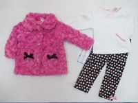2015 invierno bebés se adaptan a los niños niños conjuntos de niños + camiseta + trajes de pantalones 3 pc set ropa para niñas # 3503