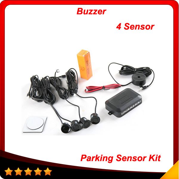 4 Sensors Buzzer No Drill Hole Saw 22mm Car Parking Sensor Kit Reverse