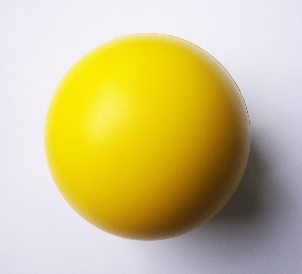 yellow stress ball
