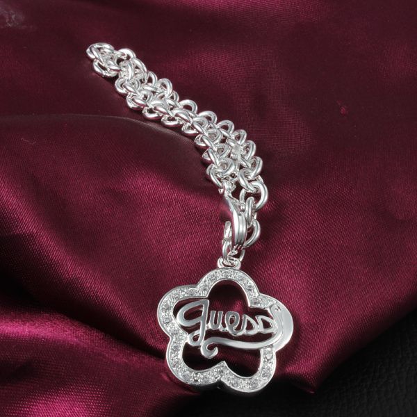 Ofertas 925 prata esterlina flor pingente charme pulseira com zircão mulher moda festa presente de natal 2769690