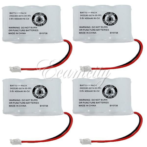 Battery Pack Ni Cd Rechargeable 2422 Cordless Phone / 3.6V 400Mah For