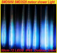 Großhandel SMD 3528 2835 DC12 RGB LED 5050 Lampe Meteor Lichter Lichter 1Set 10 Tube 50 cm 60 cm Outdoor -Baumdekoration