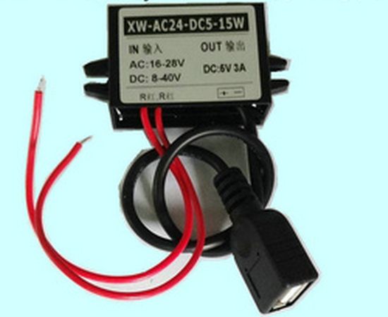 DC DC Converter 12V 24V To 5V 3A With USB, AC DC Power Converter Buck