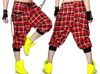 새로운 패션 여성 힙합 바지 춤을 착용 바지 패치 워크 ds 의상 봄 여름 여성 얇은 격자 무늬 하렘 sweatpants