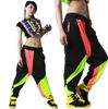 MODE FEMMES CONTRASTE COULEUR NOIRE HIP HOP BELLY DANCE HAREM PANTALONS DE SWEATPANTS Filles Streetwear baggy wear dames pantalons pas cher vêtements