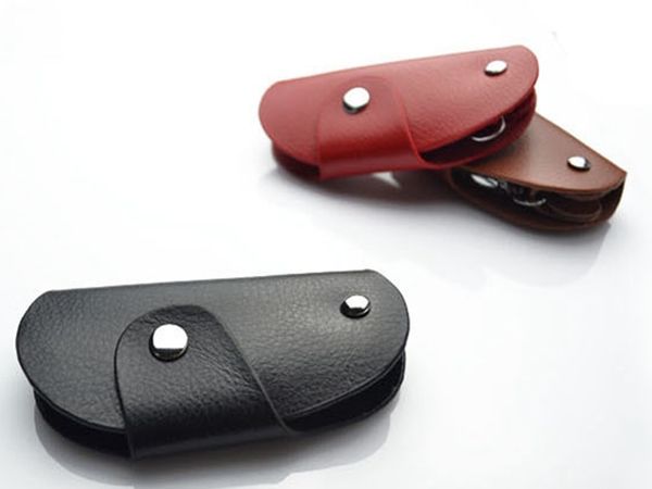 

1pcs/lot оптом! Натуральная кожа ключ бумажник ключ Сумка чехол, Бесплатная доставка