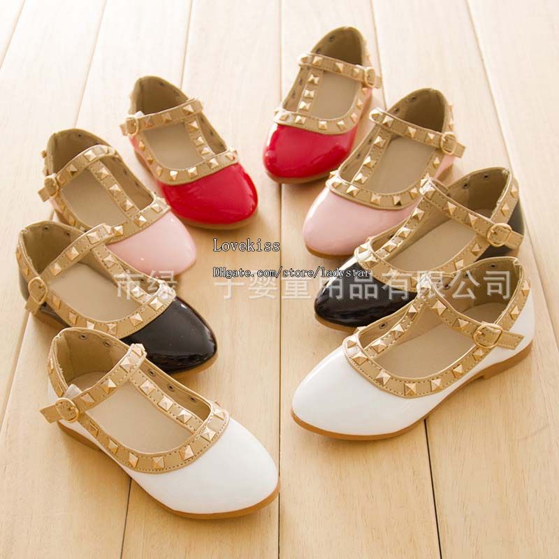 Girls Dress Shoes Kids Leather Children Footwear Fashion Casual