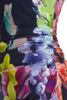 أنيقة الأزرق آريا جيرسي اللباس متعدد الأزهار طباعة الفساتين 4012