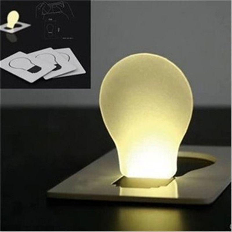 LED Credit Card Light Portable Wallet Card Light Pocket LED Card Night LampLamp Put In Purse