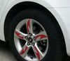 Acessórios externos Rodas de fita de decalques de carro adesivos para Chevrolet-Cruze 3D Adesivos de decoração de aro de fibra de carbono