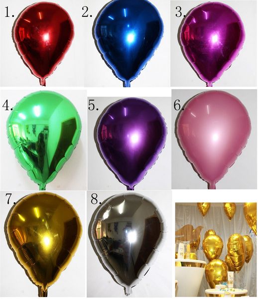 23 Inch Droplets Shaped Foil Balloons Birthday Valentine Day
