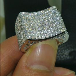 Free shipping low price 168pcs white topaz Fashion Jewellery 10 kt white gold filled Gem women Wedding Ring gift