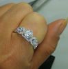 size 6/7/8/9/10 Free shipping 100% New Brand design new fashion jewelry 10kt white gold filled white topaz CZ Gem women weddiing Ring