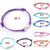 20 pçs / lotes bohemian estilo liga infinito charme pulseira artesanal cabo de cera friendship bracelet presentes de natal