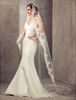 Katedralne zasłony ślubne z Applique Lace Edge One Wintege Vintage Bridal Veil Made Bez Comb2016586