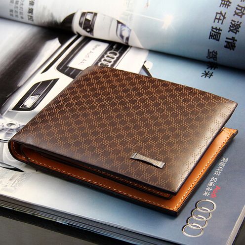 2017 Male Genuine Leather luxury wallet Casual Short designer Card holder pocket Fashion Purse wallets for men 257V