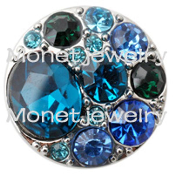 

D00383 newest design rhinestone noosa rhinestone jewelry