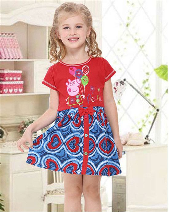 2014 New Girls Princess Baby Clothes Kids Party Dress Children Dress ...