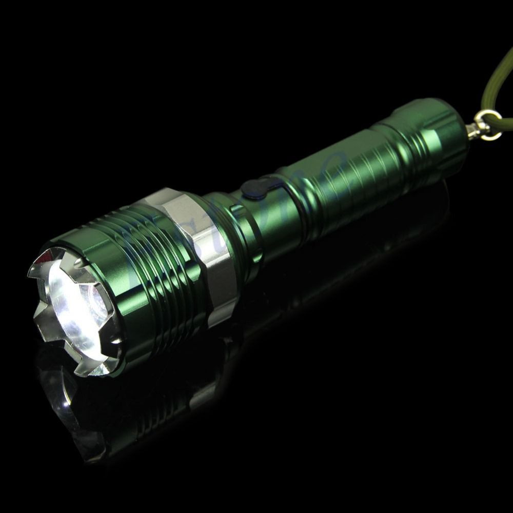 Ultra Bright LED Zoomable Zoom Tactical Flashlight Long Range Torch