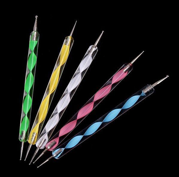 Nail Art Tool Steel Dotting Marbleizing Pen Nail Art Paint Pen Decoration Nail Art Manicure Tool