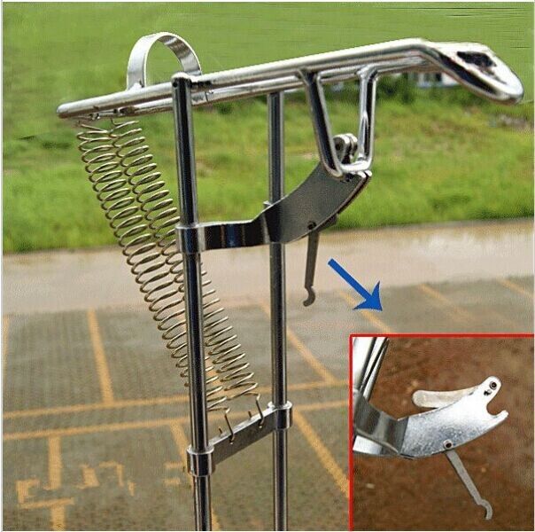 spring loaded fishing rod holder