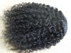 Nya brasilianska lockiga hårfäst CIIP i kinky curl väver obearbetade naturliga svarta färg Mänskliga förlängningar kan färgas 1piece9213604