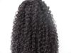 New Brazilian Curly Hair Weft Ciip In Kinky Curl Weaves Unprocessed Natural Black Color Human Extensions Can Be Dyed 1Piece