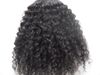 Malaysia Kinky Curly Hair Weaves Afro Hair Products Naturliga svarta mänskliga förlängningar1 buntar en mycket skönhetsväft