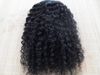 Clipe brasileiro de trama de cabelo encaracolado em ondulações kinky tecidos não processados ​​cor negra natural extensões humanas podem ser tingidos 1 peça
