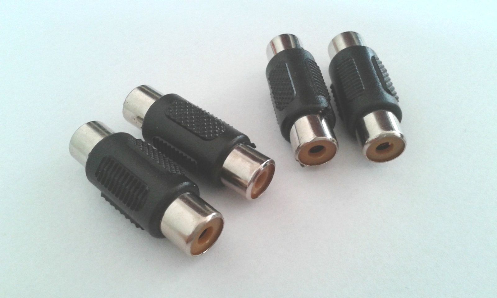 RCA Fêmea para Fêmea Adaptador Jack AV Cable joiner acoplador Conector de Áudio e Vídeo