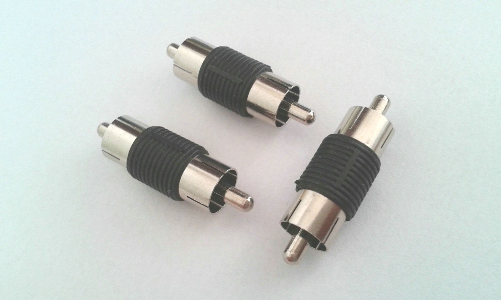 RCA Coupler AV Audio Adapter Connector Male Plug aan RCA Male Plug