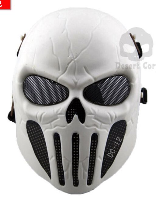 Cheap DC 12 Scary Horror Skull Chastener Ear Protective Full Face Mask For Halloween CS Wargame ...