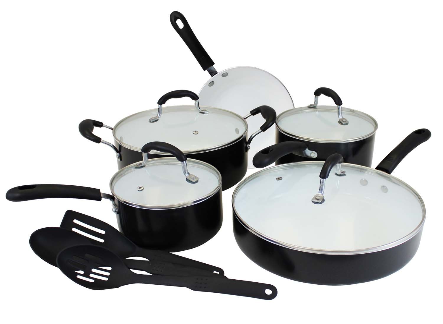CONCORD Eco Friendly Ceramic Nonstick Cookware Set Pots Pans Dutch Oven