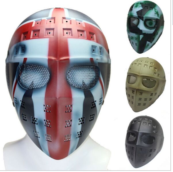 Hockey Goalie Goaltender Full Face Protect Mask With Metal Mesh Goggle