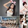 Kawaii Women Girl Bunny Rabbit Fluffy Ear Headbands Plush Head Band Costum