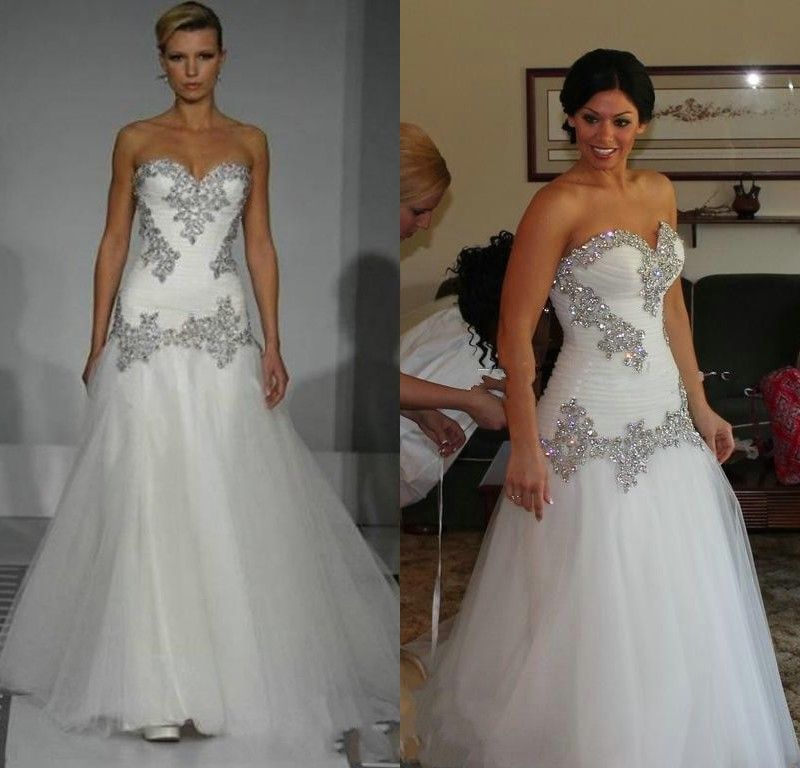 Discount Cheap Bling Bling A Line Wedding Dress Sweetheart Discount Cheap Bling Bling A Line Wedding Dress Sweetheart